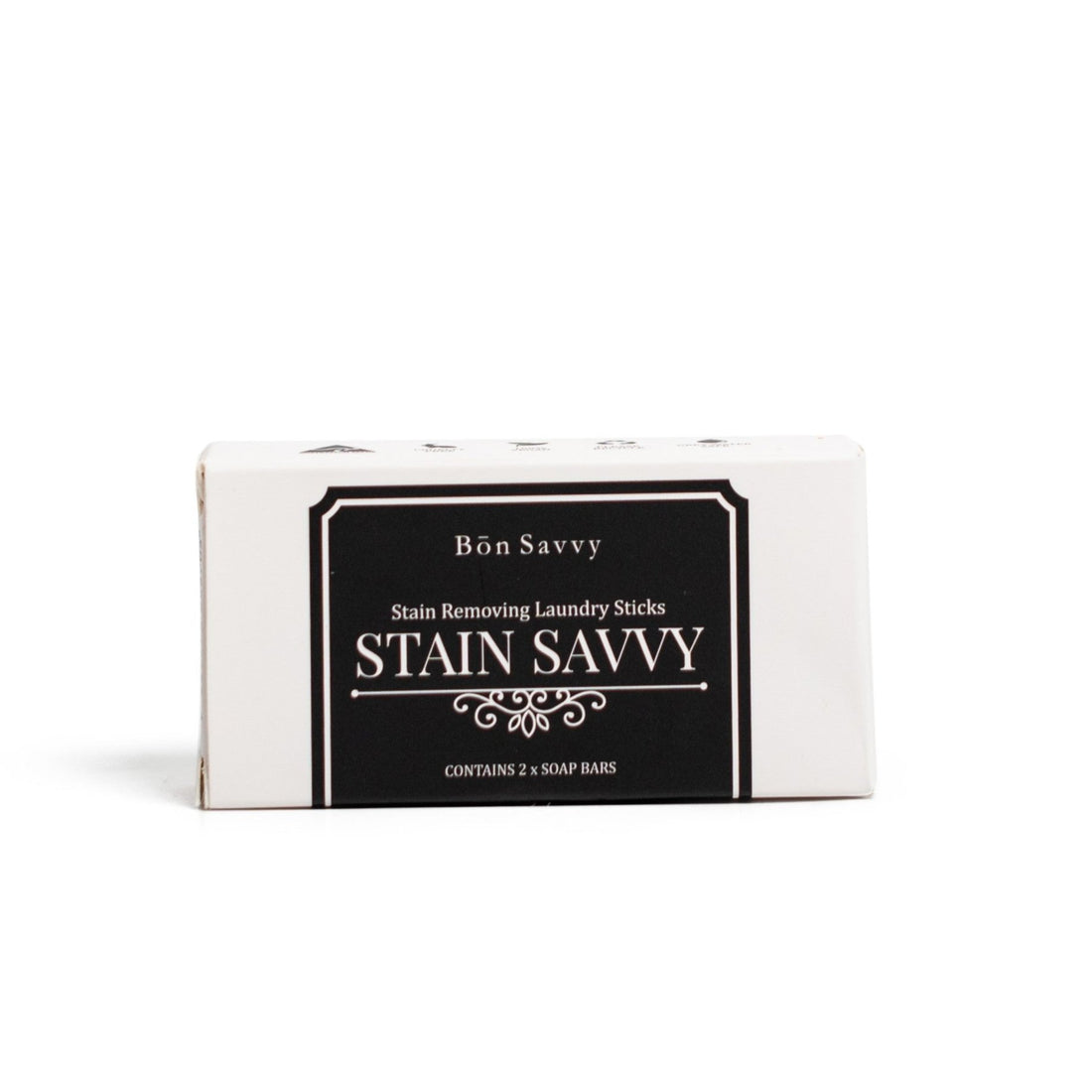 Stain Savvy | Natural Stain Remover Laundry Stick That Outsmarts Stains (2 Sticks per Pack, 60g)