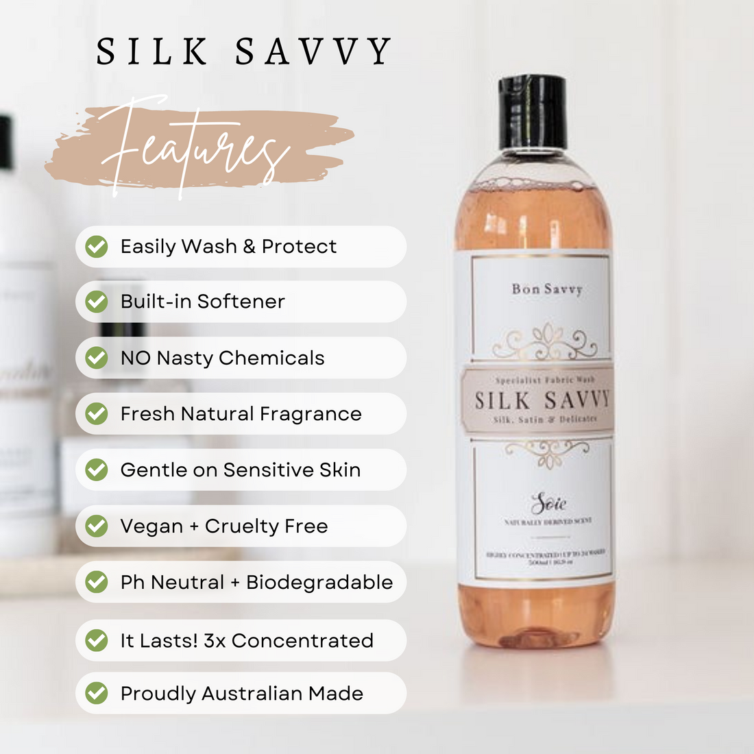 Silk Savvy | Silk Detergent Wash (500ml)
