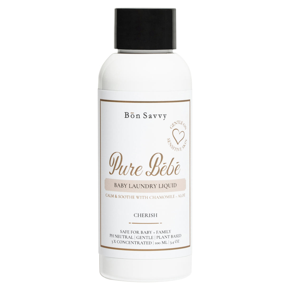 Pure Bébé Baby Laundry Detergent (500ml) | Ultra-Gentle, Sleep Enhancing, Plant-based