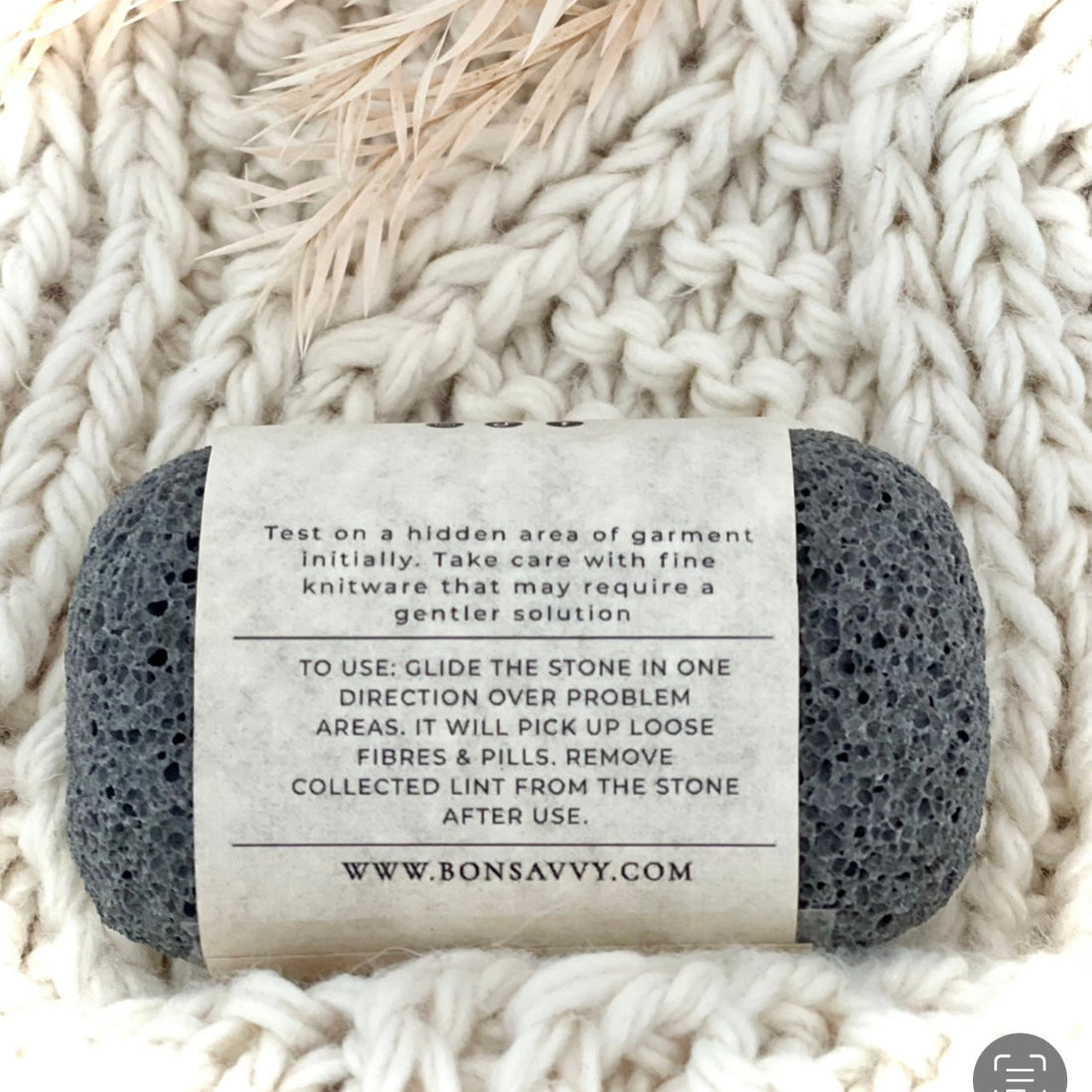 Sweater Stone | Pill & Lint Remover - Natural & Easy