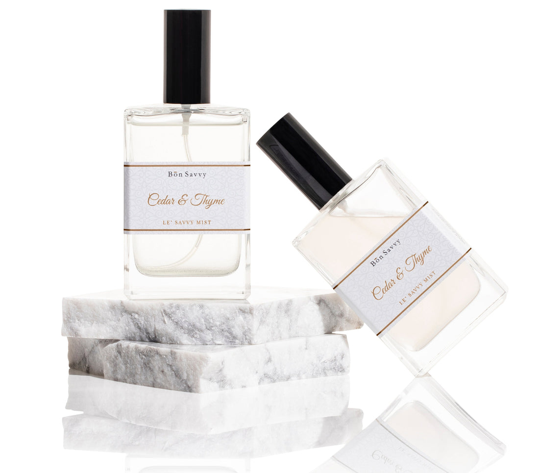 'Cedar & Thyme' Perfume | Luxurious Wool, Linen & Room Spray