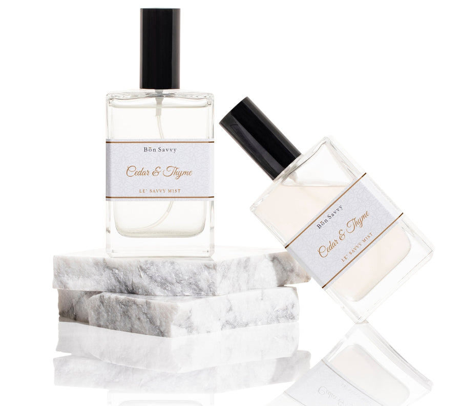 'Cedar & Thyme' Perfume | Luxurious Wool, Linen & Room Spray